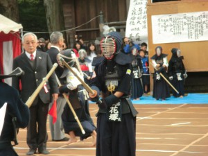 申武館剣士の試合の様子　２