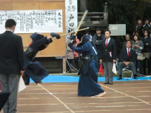 中学生剣士の試合の様子　１